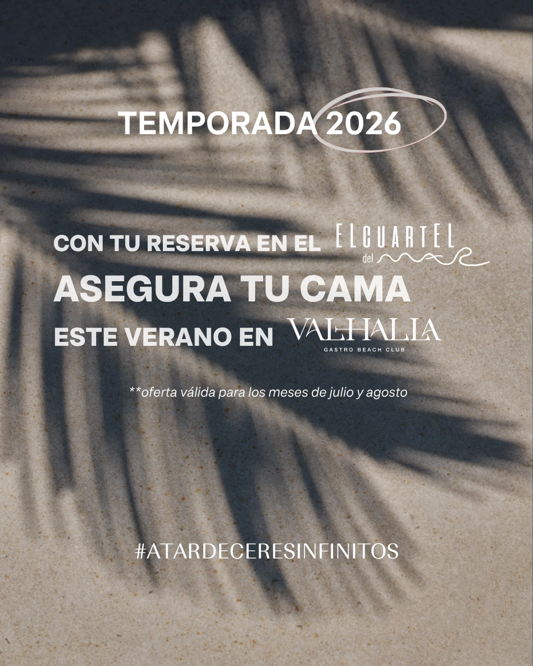 Apertura reservas verano 2026